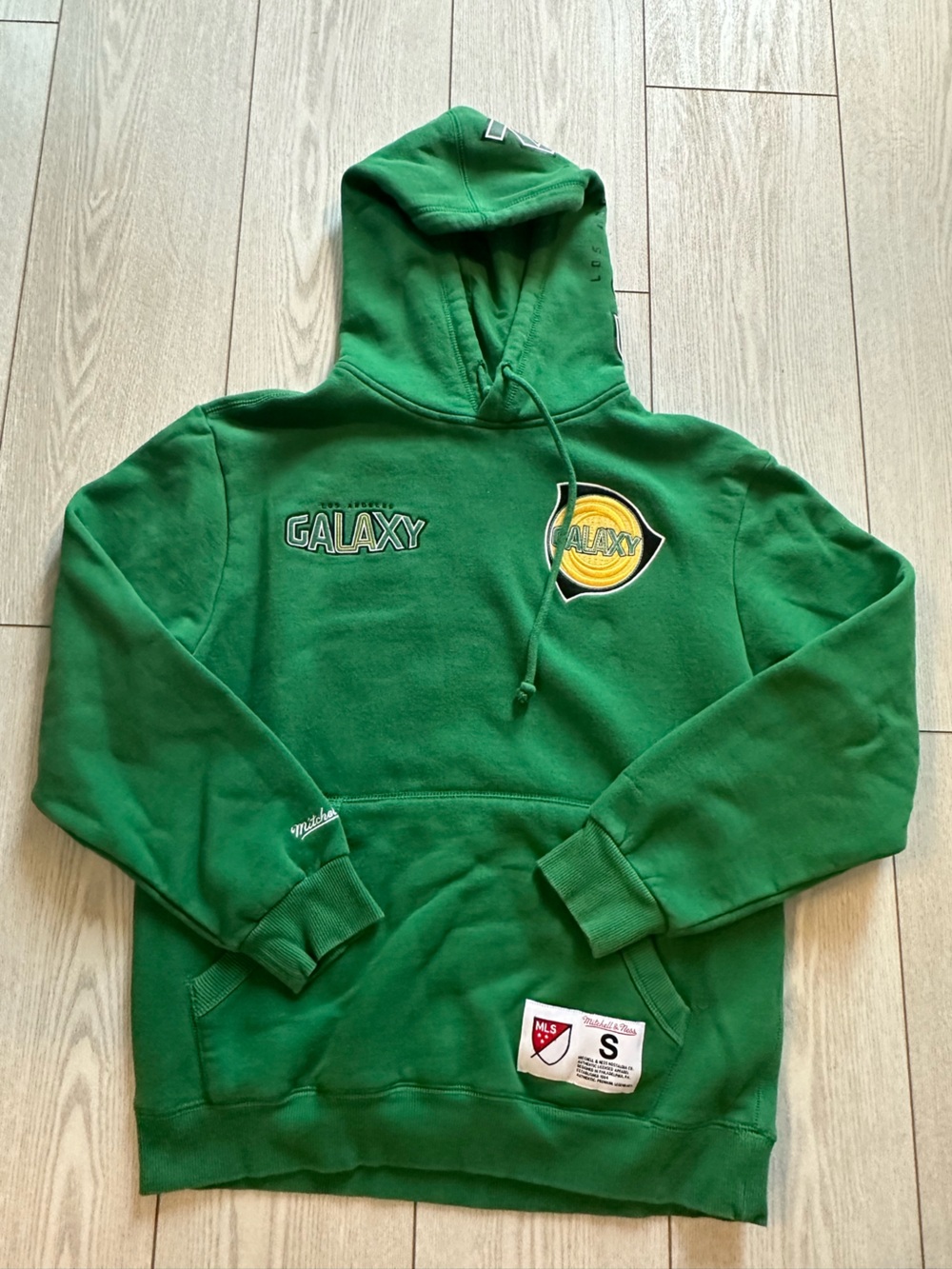 Mitchell & Ness Green Hoodie with Galaxy Badge